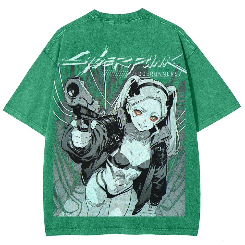Cyberpunk Unisex Fit Washed T-Shirt 2606005977