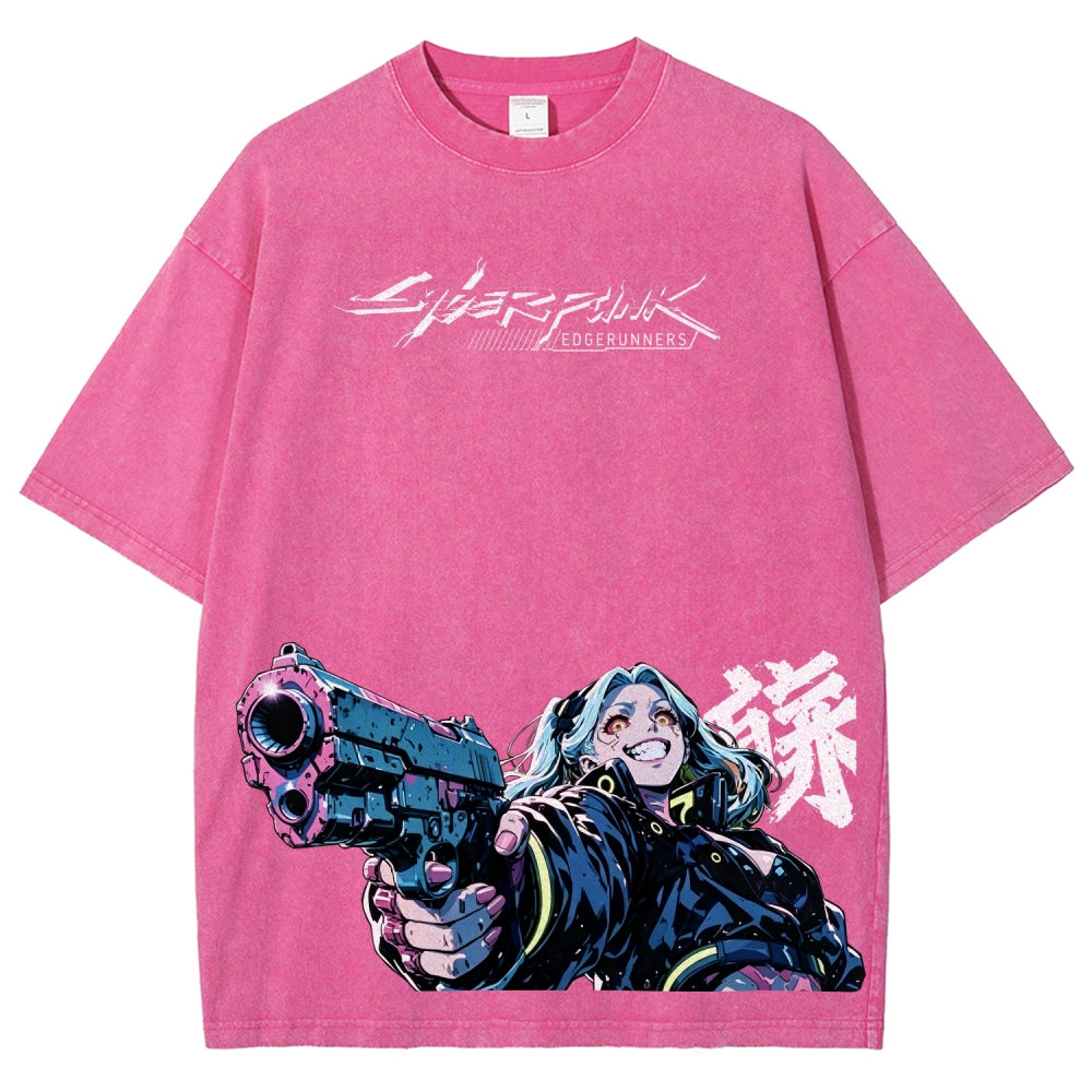 Cyberpunk Unisex Fit Washed T-Shirt 2606005977