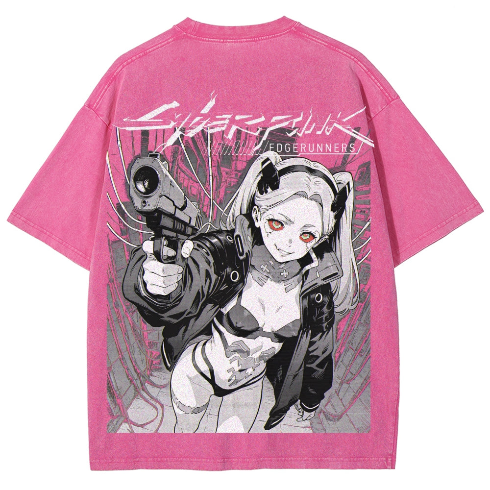 Cyberpunk Unisex Fit Washed T-Shirt 2606005977