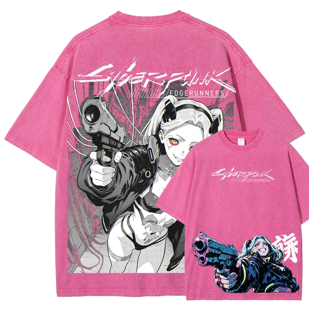 Cyberpunk Unisex Fit Washed T-Shirt 2606005977