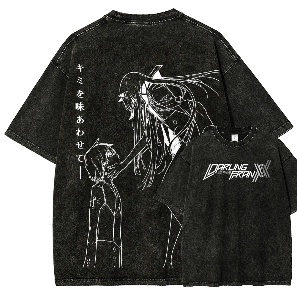 Darling in the Franxx Unisex Fit Washed T-Shirt 2606006029