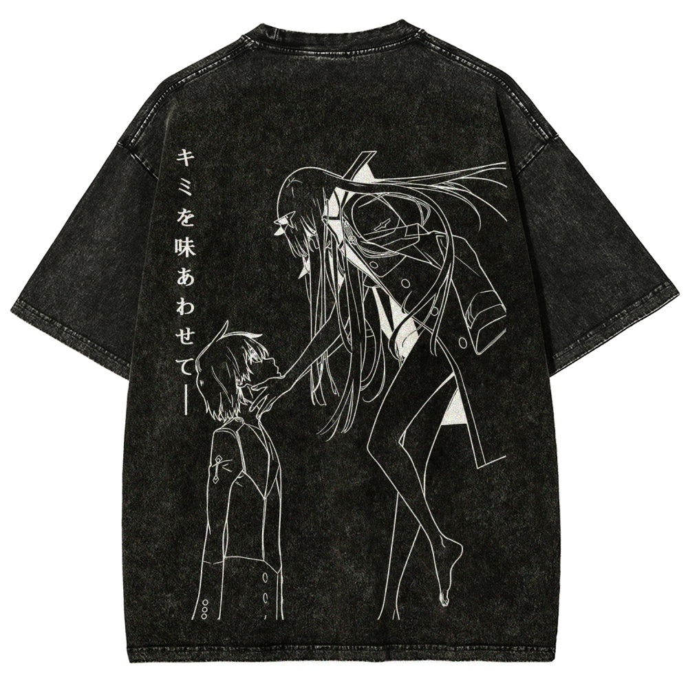 Darling in the Franxx Unisex Fit Washed T-Shirt 2606006029