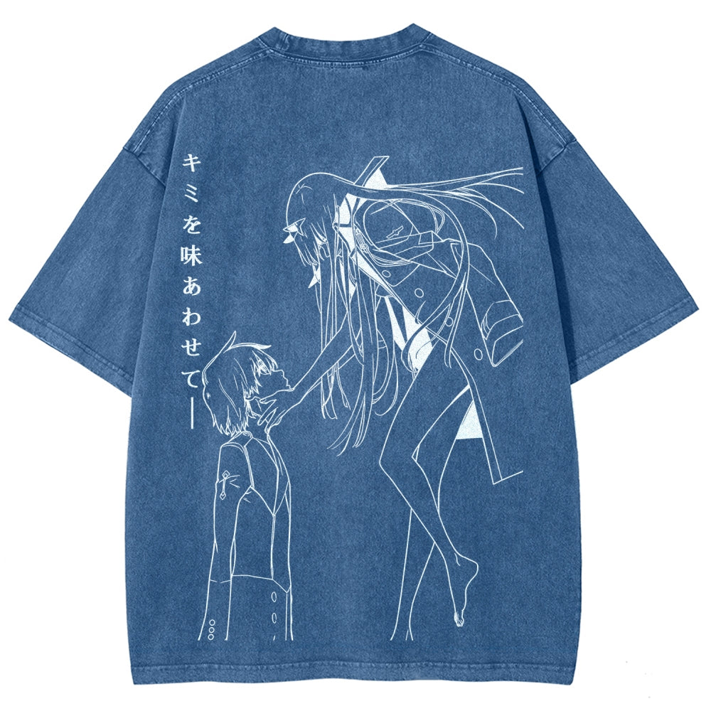 Darling in the Franxx Unisex Fit Washed T-Shirt 2606006029