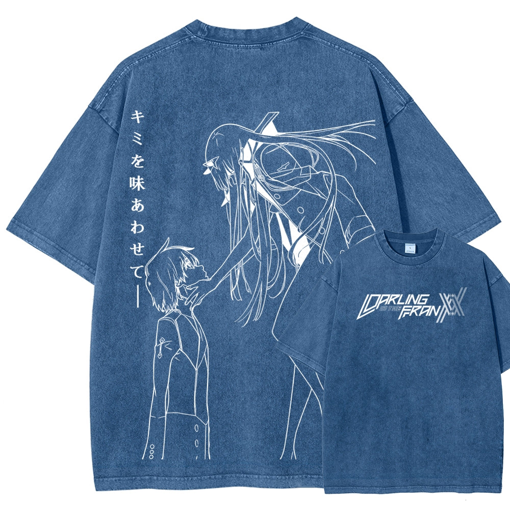 Darling in the Franxx Unisex Fit Washed T-Shirt 2606006029