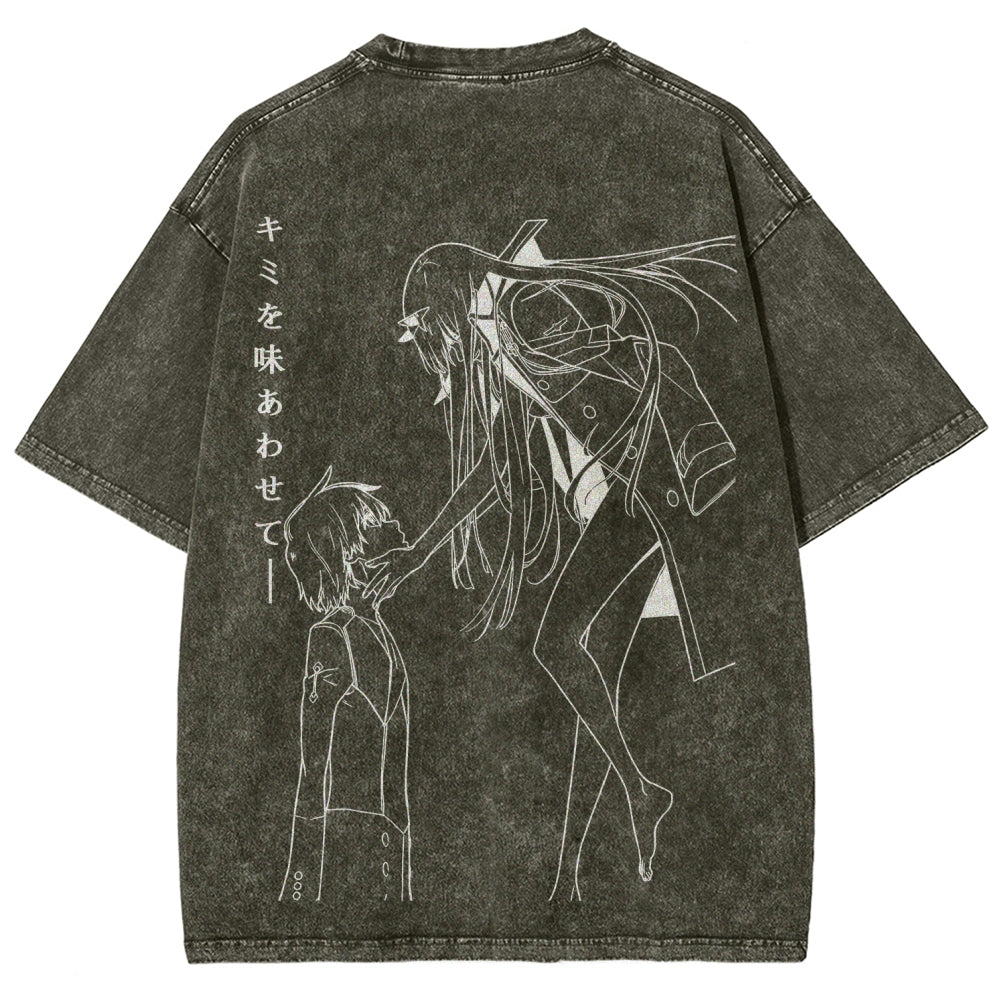 Darling in the Franxx Unisex Fit Washed T-Shirt 2606006029