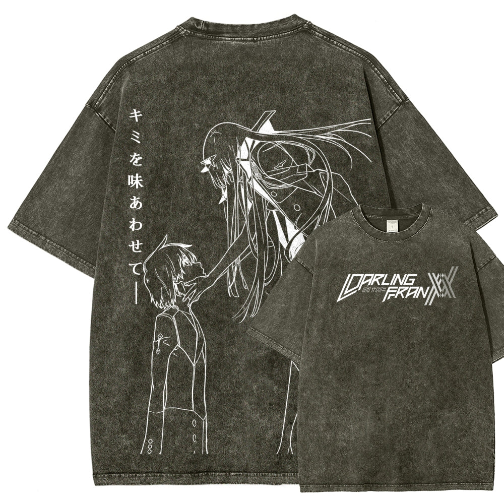 Darling in the Franxx Unisex Fit Washed T-Shirt 2606006029
