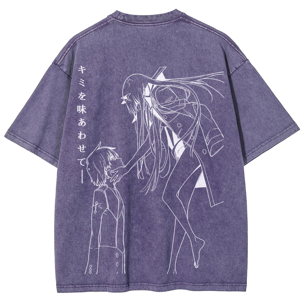 Darling in the Franxx Unisex Fit Washed T-Shirt 2606006029