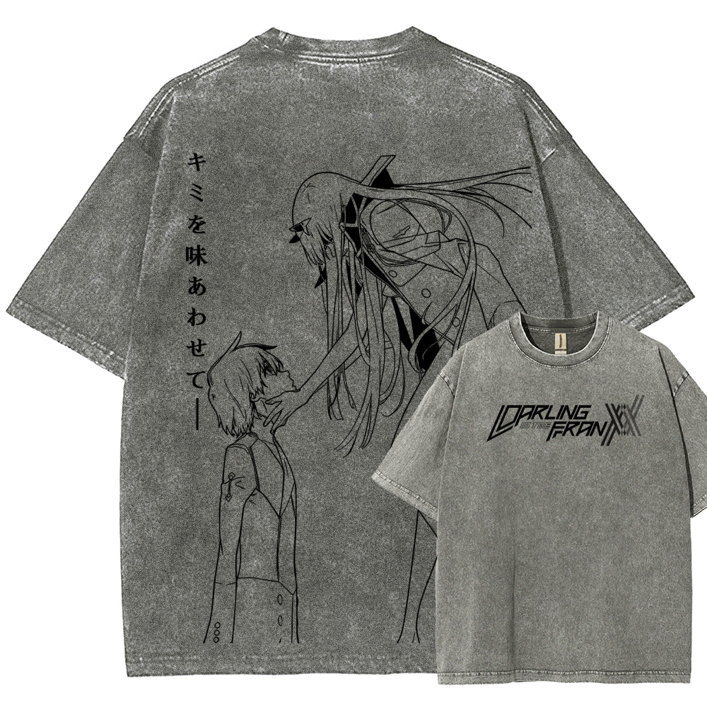 Darling in the Franxx Unisex Fit Washed T-Shirt 2606006029