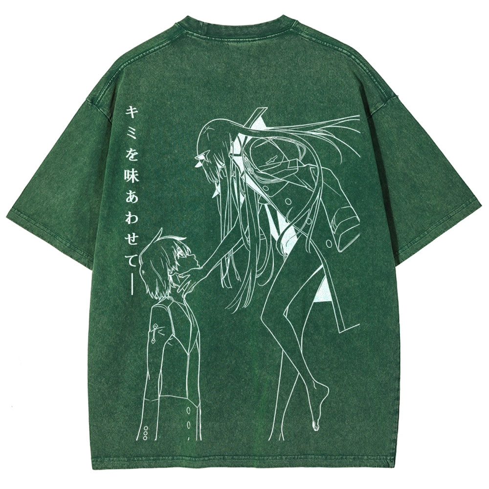 Darling in the Franxx Unisex Fit Washed T-Shirt 2606006029