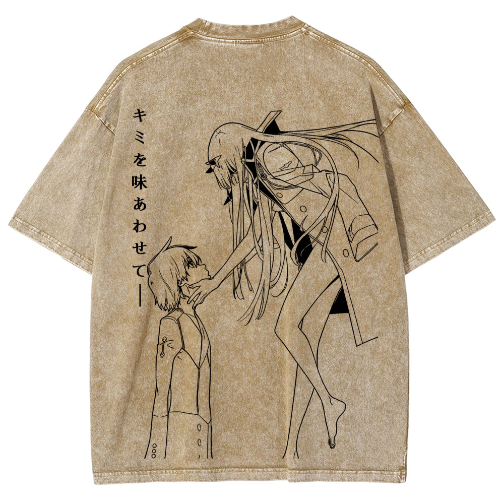 Darling in the Franxx Unisex Fit Washed T-Shirt 2606006029