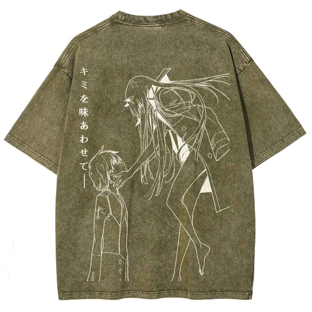 Darling in the Franxx Unisex Fit Washed T-Shirt 2606006029