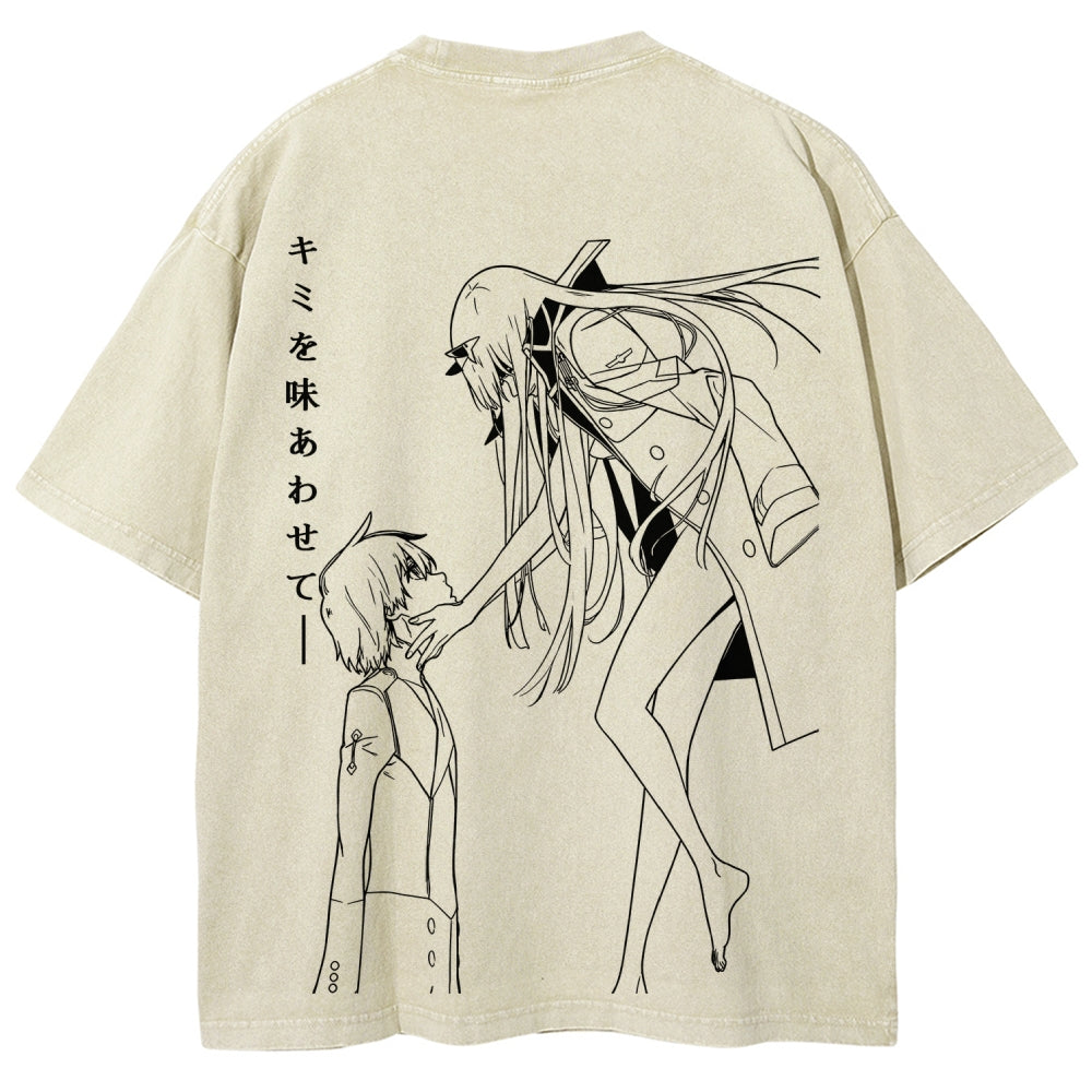 Darling in the Franxx Unisex Fit Washed T-Shirt 2606006029