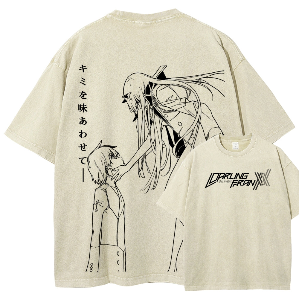 Darling in the Franxx Unisex Fit Washed T-Shirt 2606006029