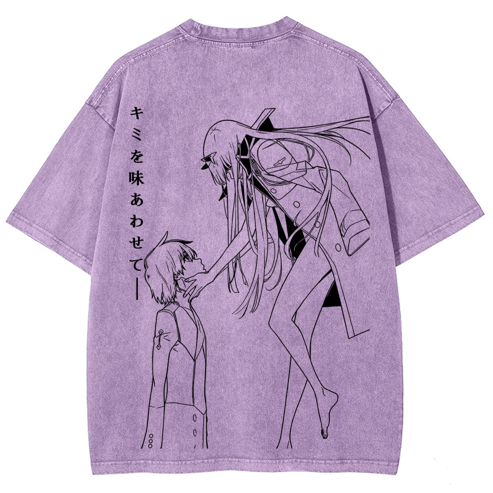 Darling in the Franxx Unisex Fit Washed T-Shirt 2606006029