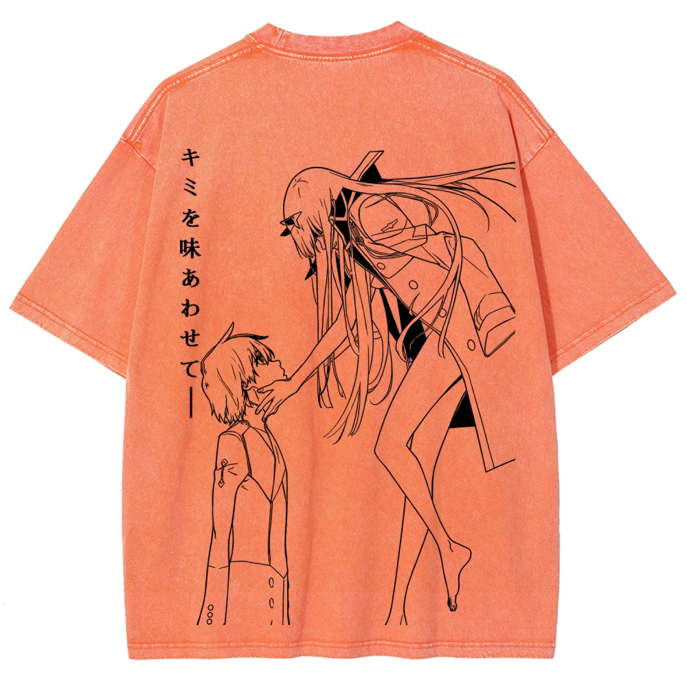 Darling in the Franxx Unisex Fit Washed T-Shirt 2606006029