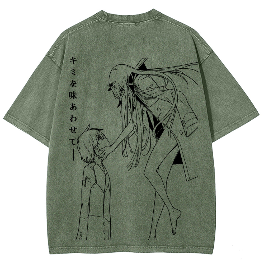 Darling in the Franxx Unisex Fit Washed T-Shirt 2606006029