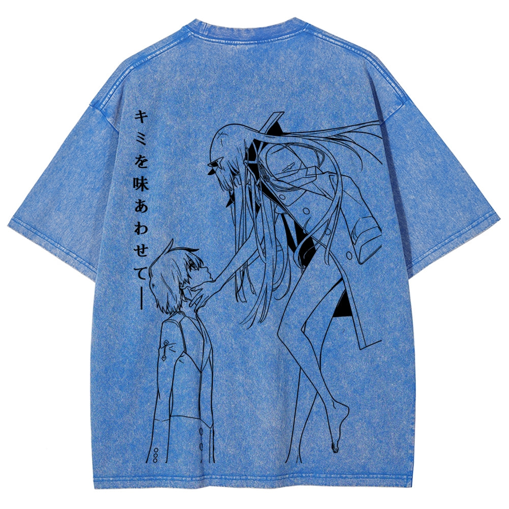 Darling in the Franxx Unisex Fit Washed T-Shirt 2606006029