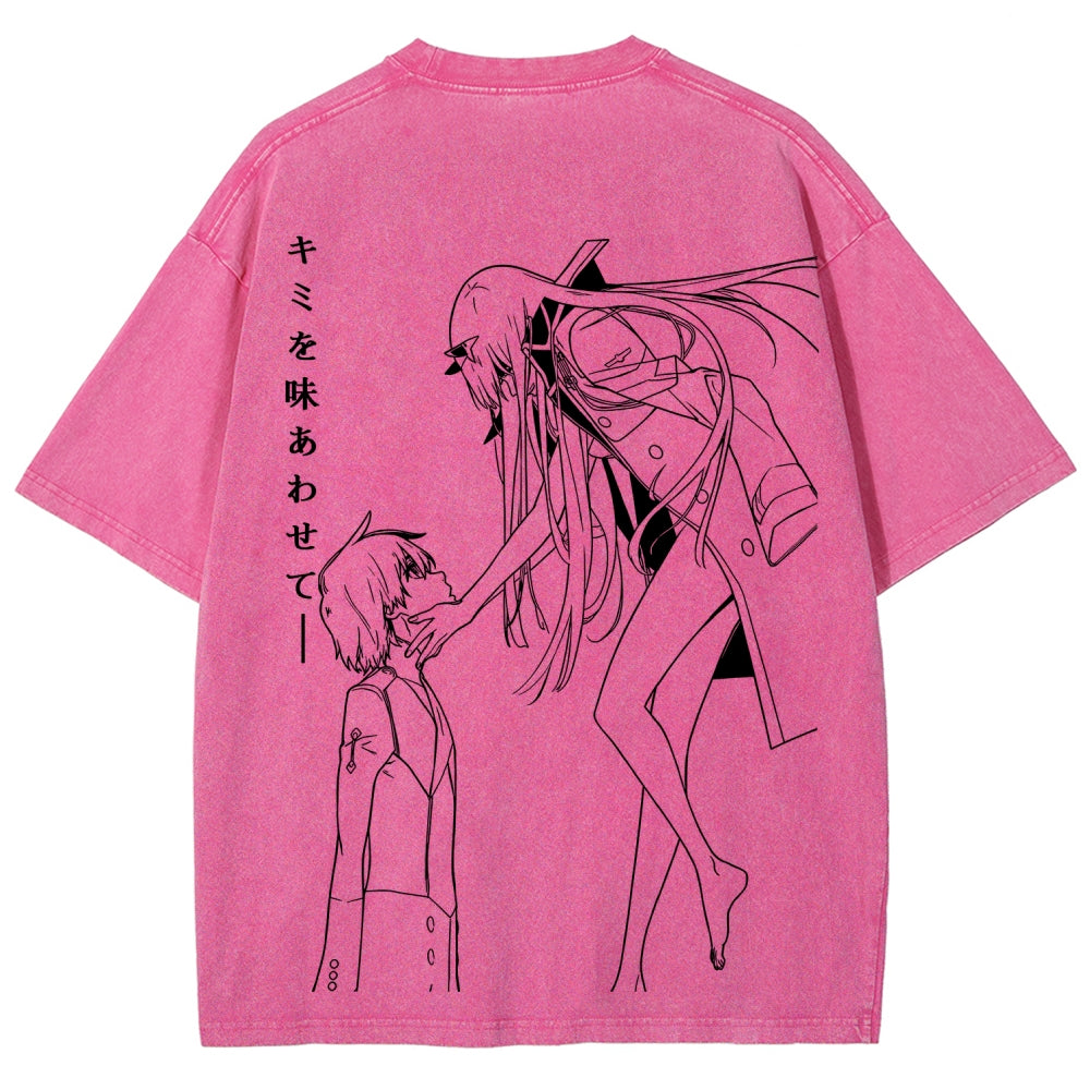 Darling in the Franxx Unisex Fit Washed T-Shirt 2606006029