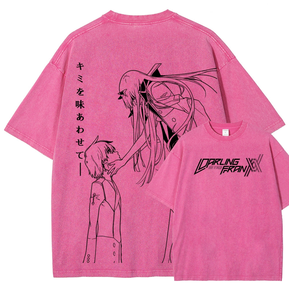Darling in the Franxx Unisex Fit Washed T-Shirt 2606006029
