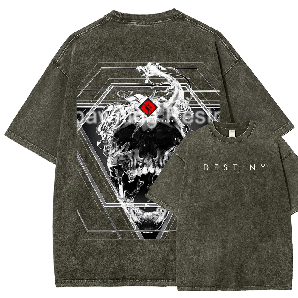 Destiny Unisex Fit Washed T-Shirt 2606006919