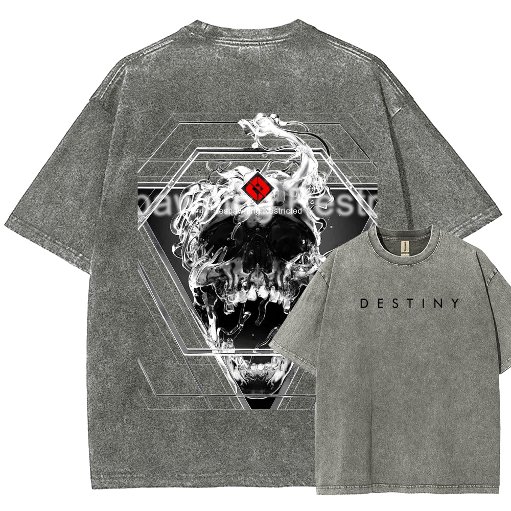 Destiny Unisex Fit Washed T-Shirt 2606006919