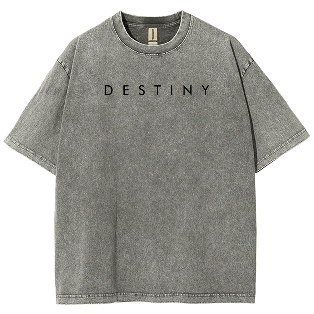 Destiny Unisex Fit Washed T-Shirt 2606006936
