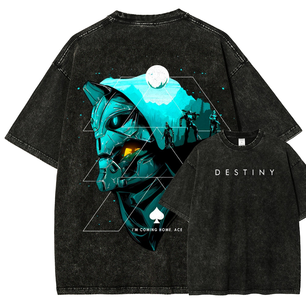 Destiny Unisex Fit Washed T-Shirt 2606006936