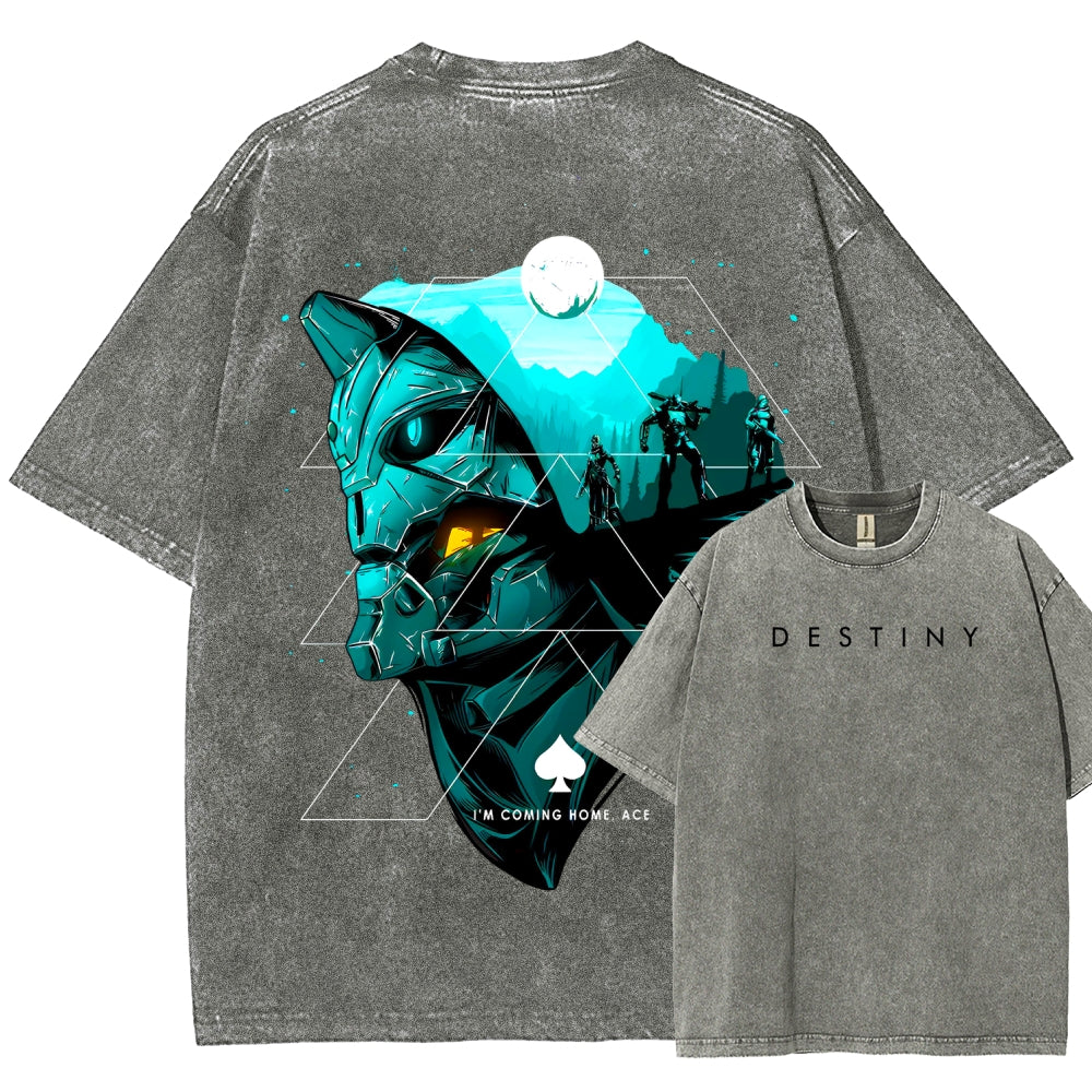 Destiny Unisex Fit Washed T-Shirt 2606006936