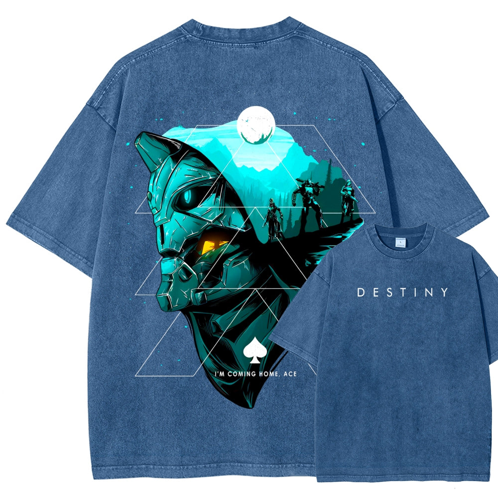 Destiny Unisex Fit Washed T-Shirt 2606006936