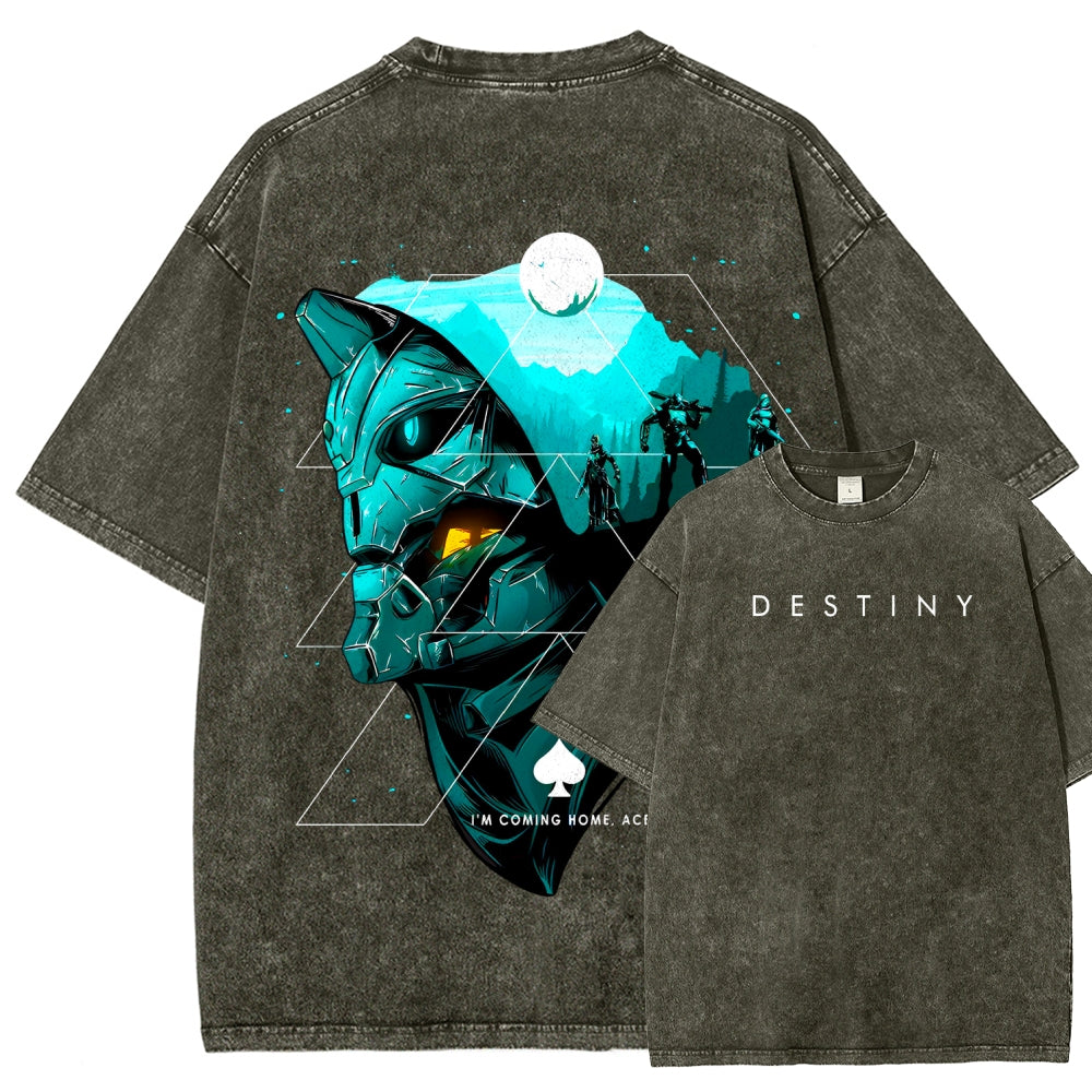 Destiny Unisex Fit Washed T-Shirt 2606006936