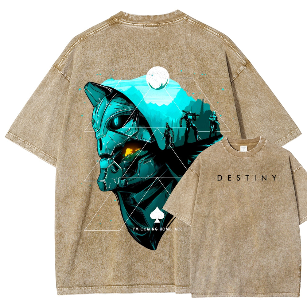 Destiny Unisex Fit Washed T-Shirt 2606006936