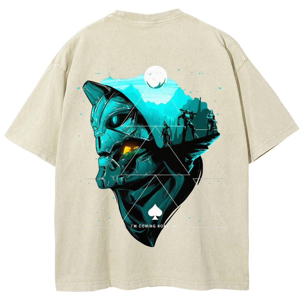 Destiny Unisex Fit Washed T-Shirt 2606006936