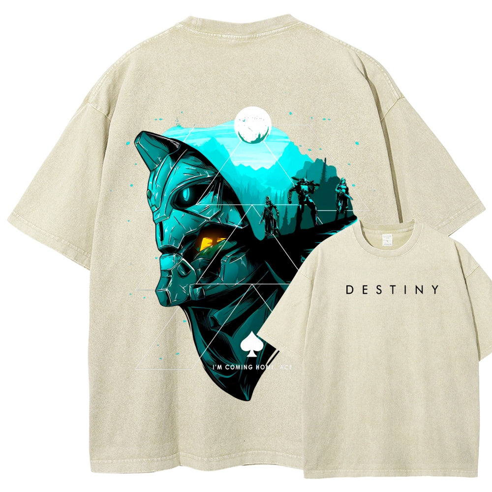 Destiny Unisex Fit Washed T-Shirt 2606006936