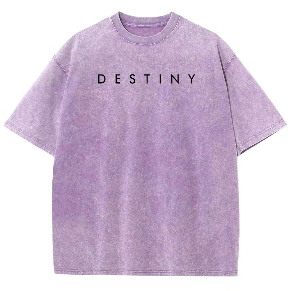 Destiny Unisex Fit Washed T-Shirt 2606006936