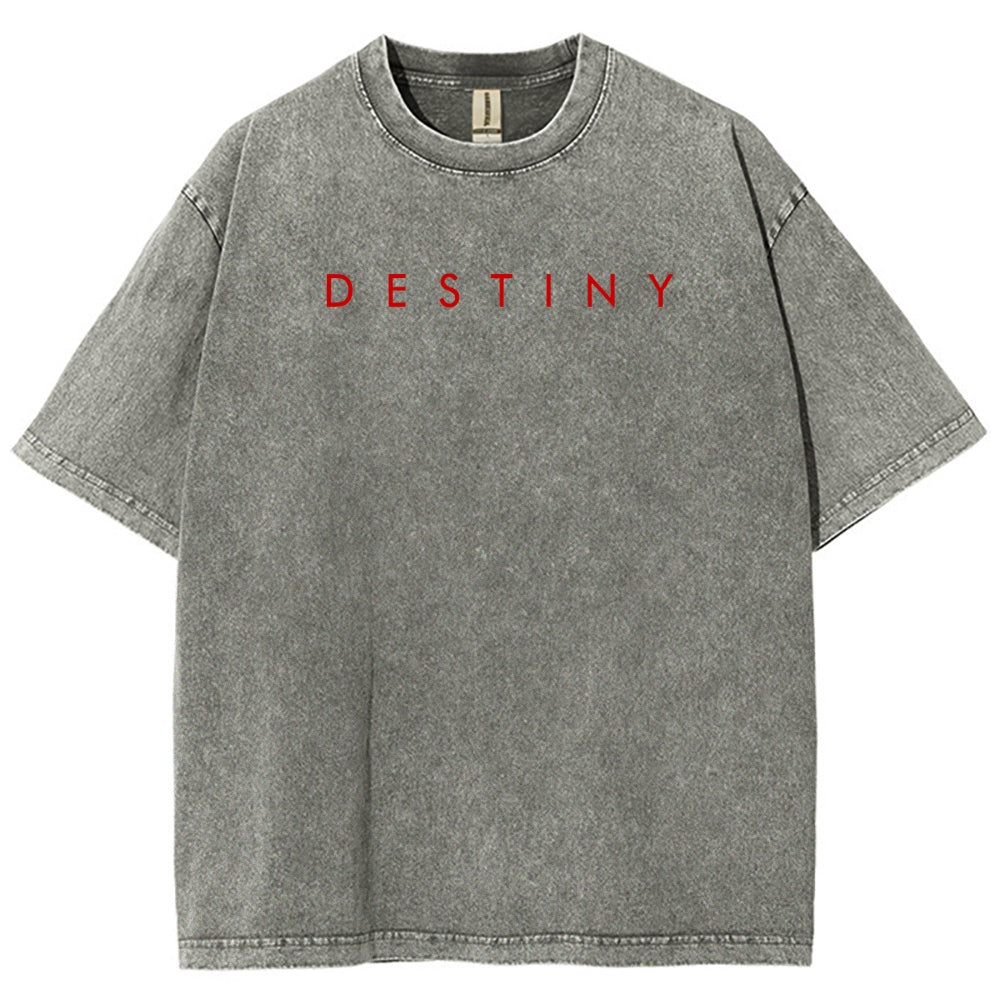 Destiny Unisex Fit Washed T-Shirt 2606006939