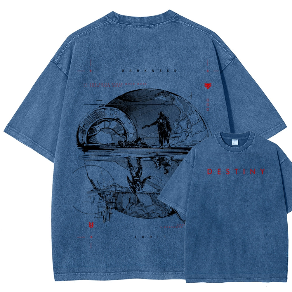 Destiny Unisex Fit Washed T-Shirt 2606006939