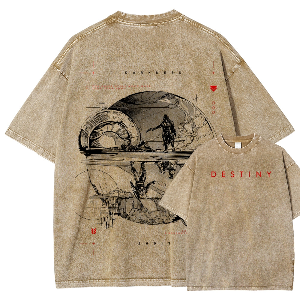 Destiny Unisex Fit Washed T-Shirt 2606006939