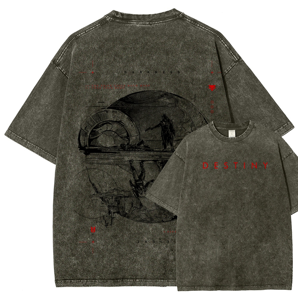 Destiny Unisex Fit Washed T-Shirt 2606006939