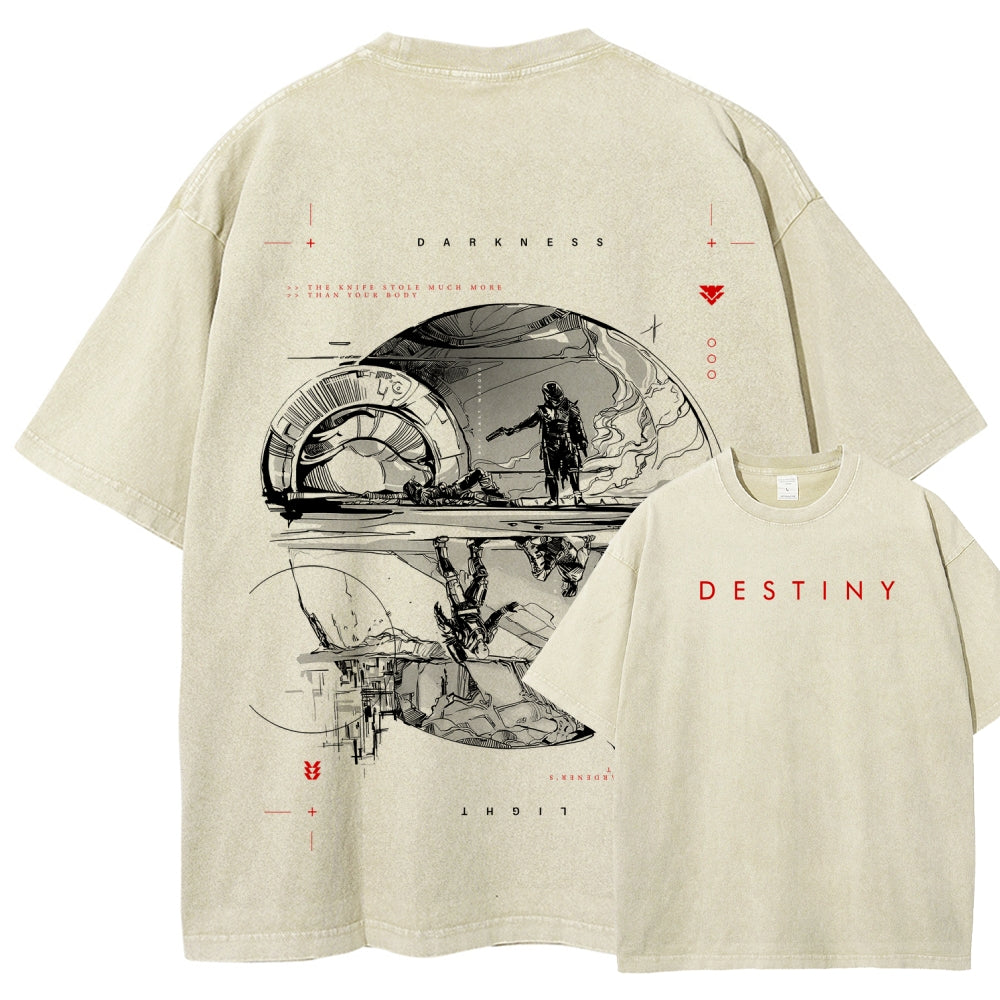 Destiny Unisex Fit Washed T-Shirt 2606006939