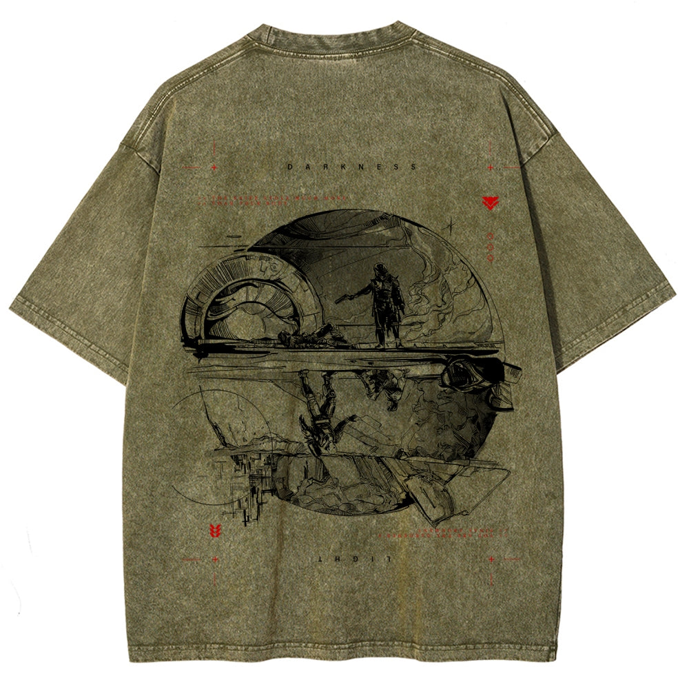 Destiny Unisex Fit Washed T-Shirt 2606006939