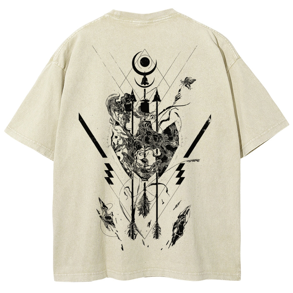 Destiny Unisex Fit Washed T-Shirt 2606007042