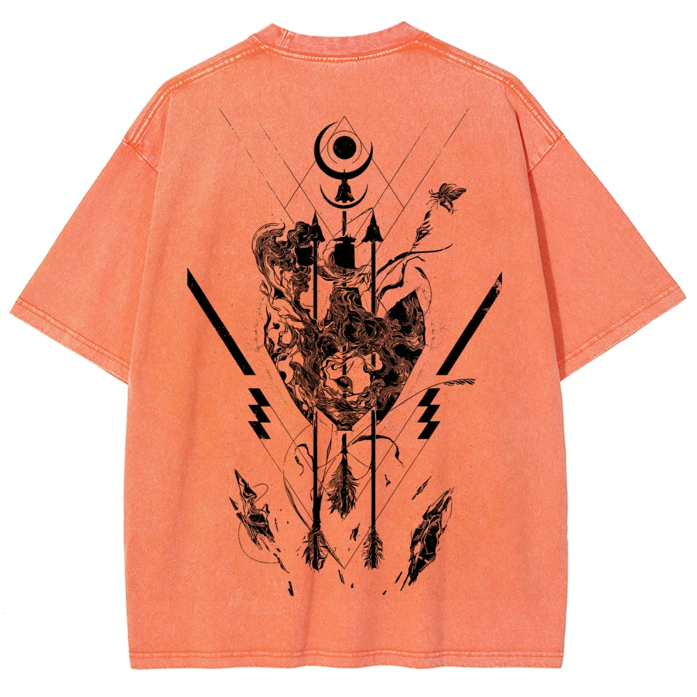 Destiny Unisex Fit Washed T-Shirt 2606007042