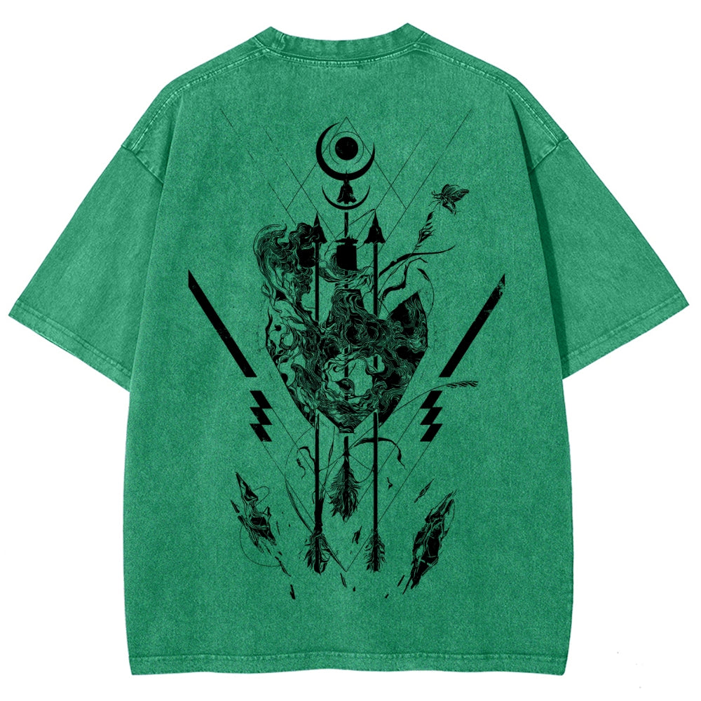 Destiny Unisex Fit Washed T-Shirt 2606007042