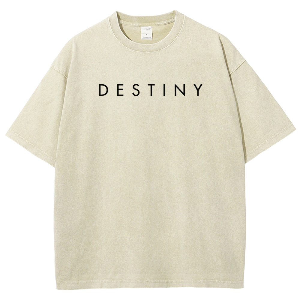 Destiny Unisex Fit Washed T-Shirt 2606007729