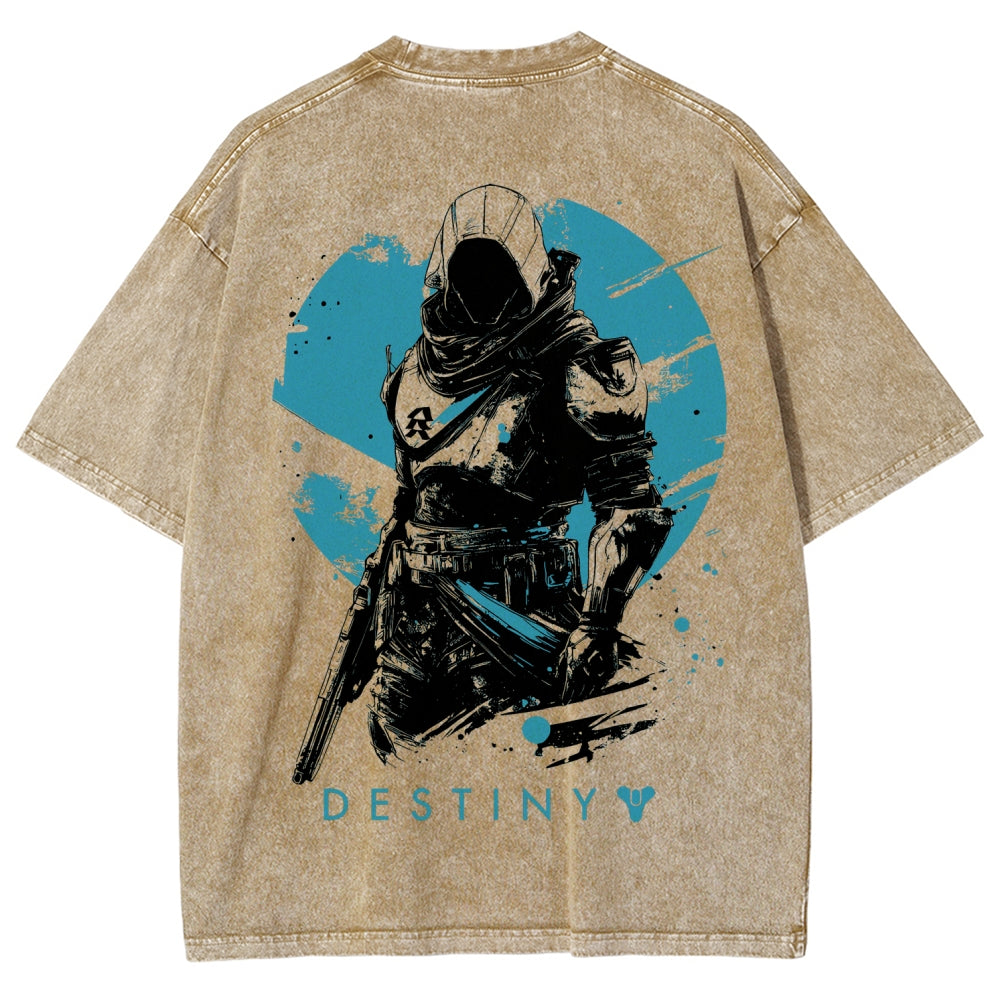 Destiny Unisex Fit Washed T-Shirt 2606007749