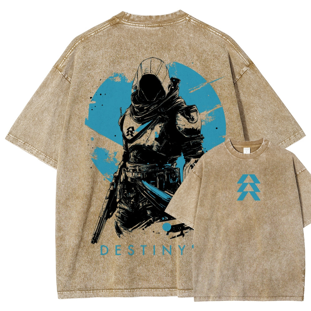 Destiny Unisex Fit Washed T-Shirt 2606007749