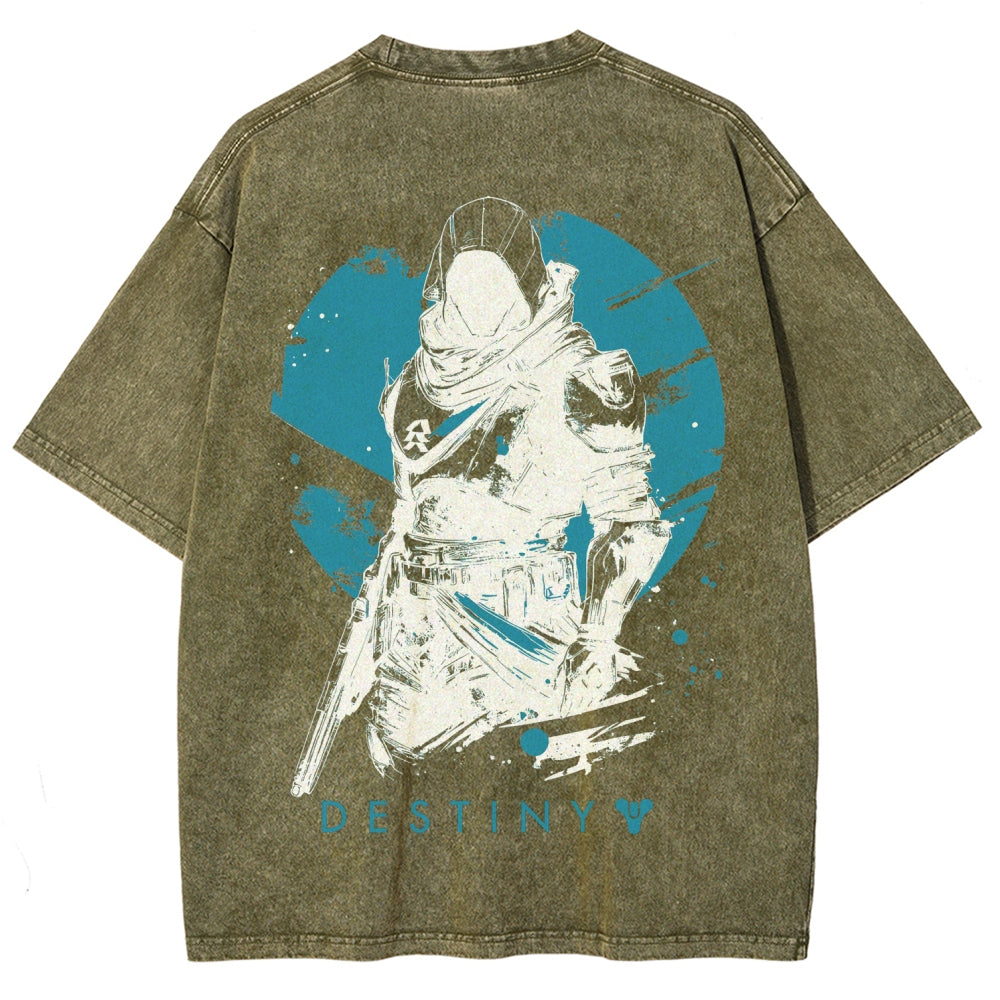 Destiny Unisex Fit Washed T-Shirt 2606007749