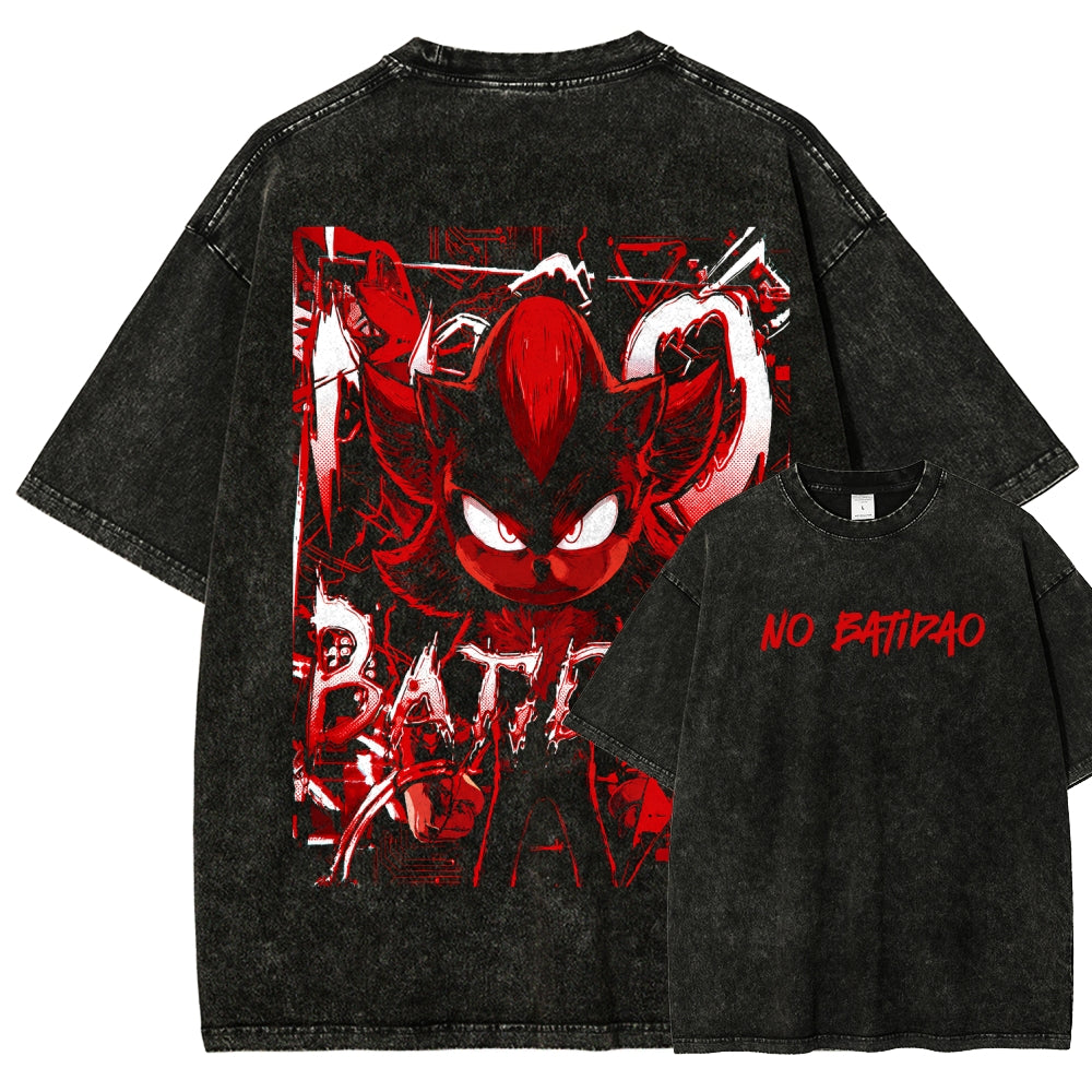 NO BATIDAO Unisex Fit Washed T-Shirt 2606007991