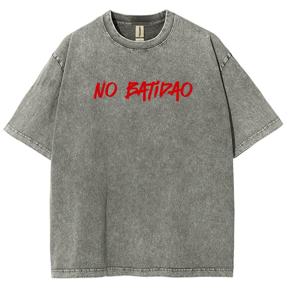 NO BATIDAO Unisex Fit Washed T-Shirt 2606007991