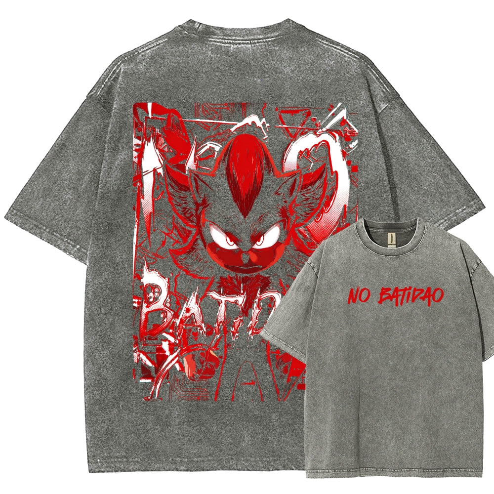NO BATIDAO Unisex Fit Washed T-Shirt 2606007991